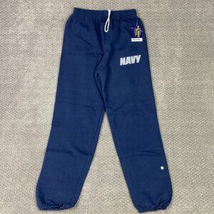 Vintage US Navy Sweatpants Joggers Men's Small Navy Blue Soffe U.S. NWT NEW